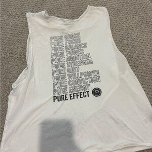 White Pure Barre Tank